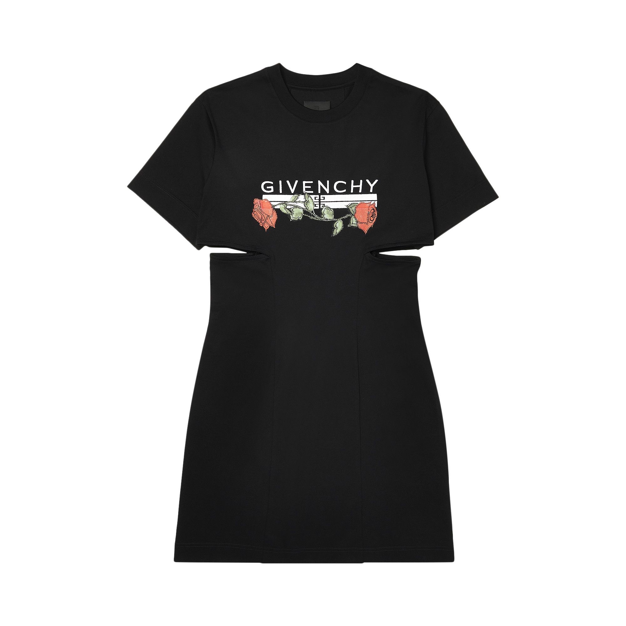 Buy Givenchy T Shirt Dress With Side Openings Black BW21853Z75