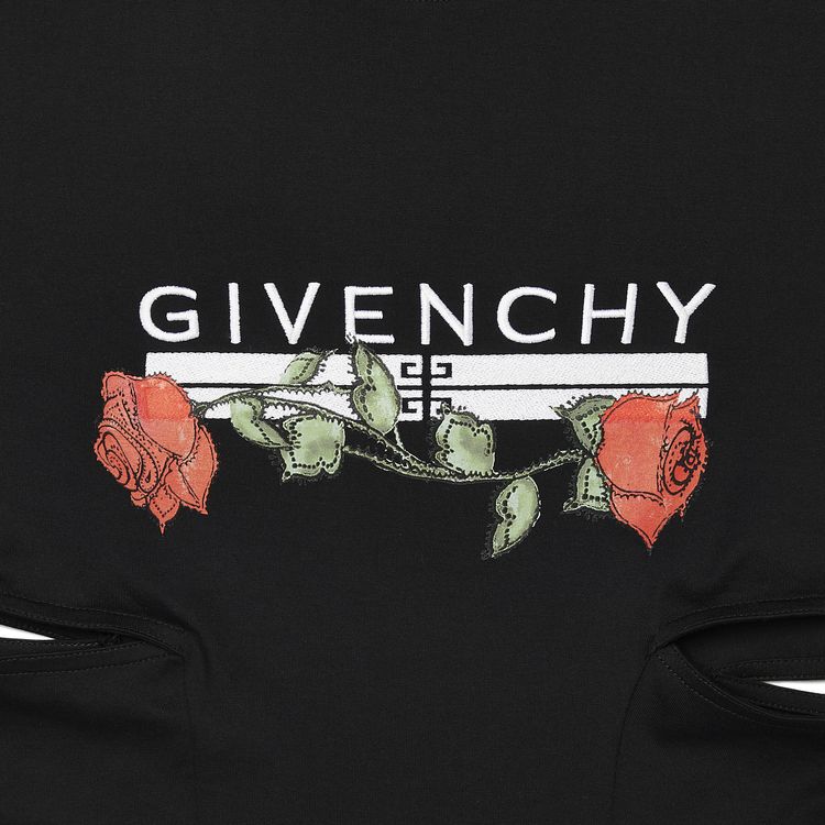 Givenchy T Shirt Dress With Side Openings Black