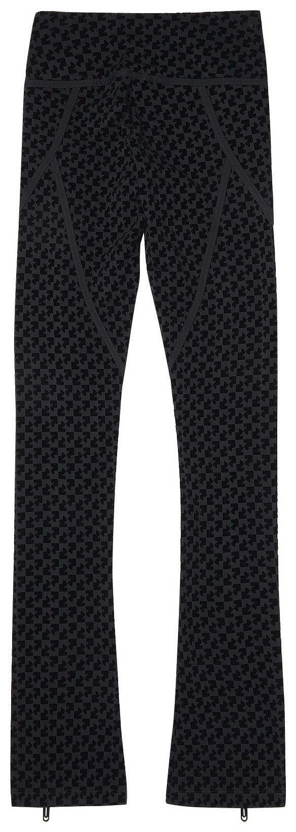 Off White Flocked Logo Leggings Black