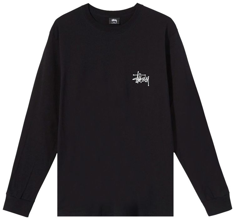 Stussy Basic Long Sleeve Tee Black