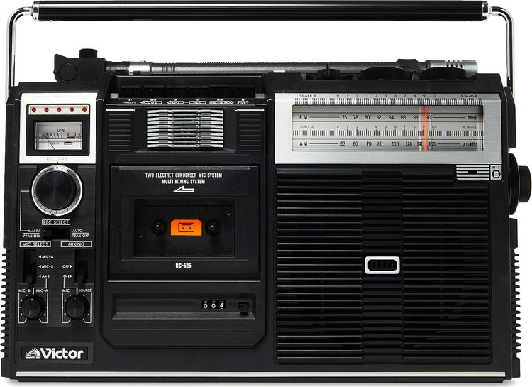 Victor RC-525 Radio Cassette Recorder 'Multi-Color'