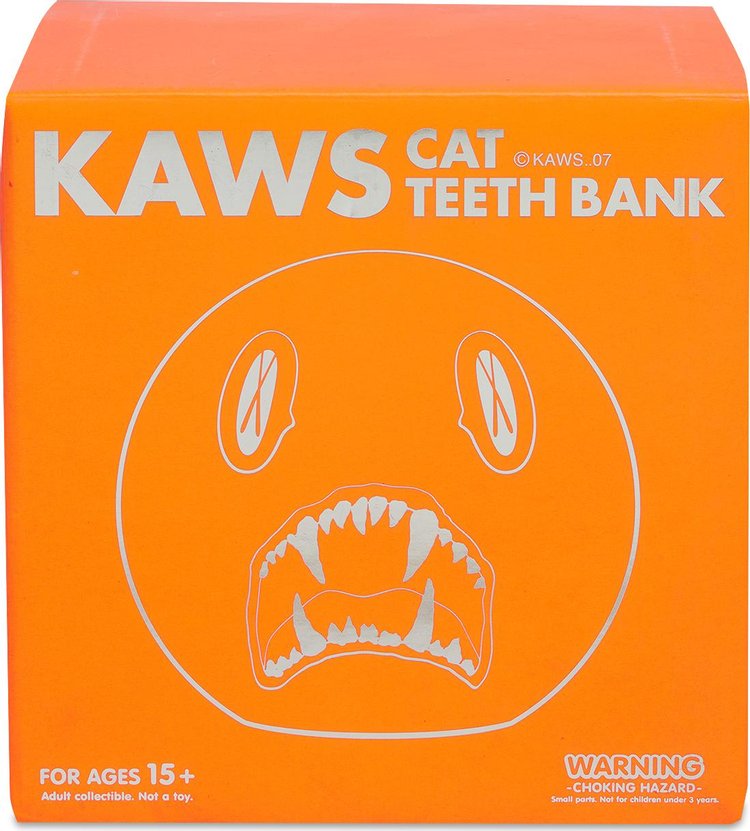KAWS Cat Teeth Bank 'Navy Blue'