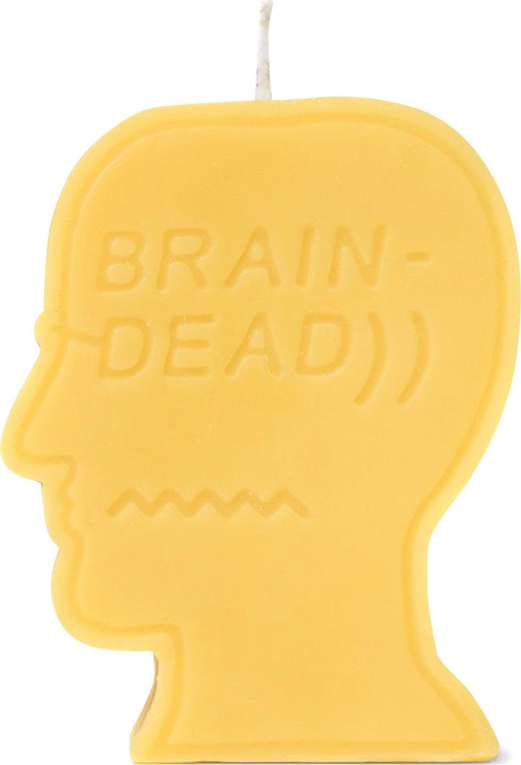 Brain Dead Logo Head Candle 'Yellow'