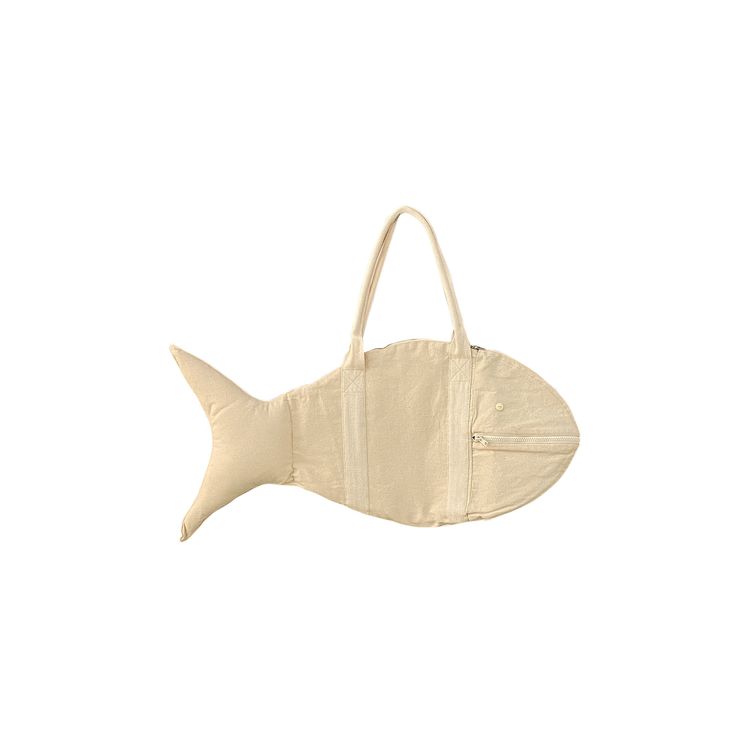 Buy Bode Canvas Fish Bag 'Natural' - 6119631126722 | GOAT