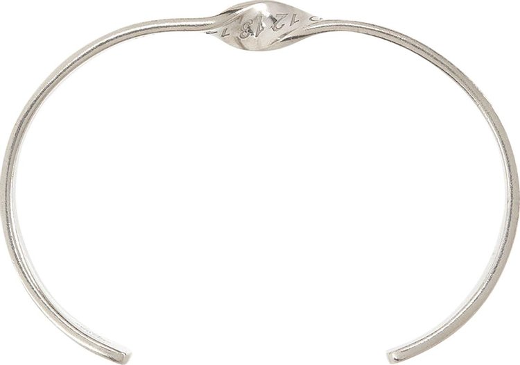 Maison Margiela Twisted Numbers Bracelet Silver