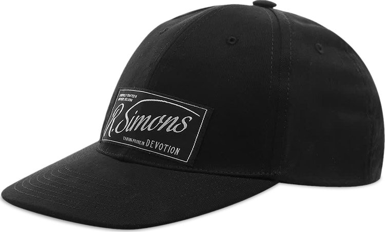 Buy Raf Simons Logo Patch Baseball Hat 'Black' - 212 936 0099 | GOAT