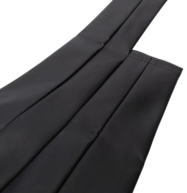 MM6 Maison Margiela Grained Faux Leather Sleeves Black