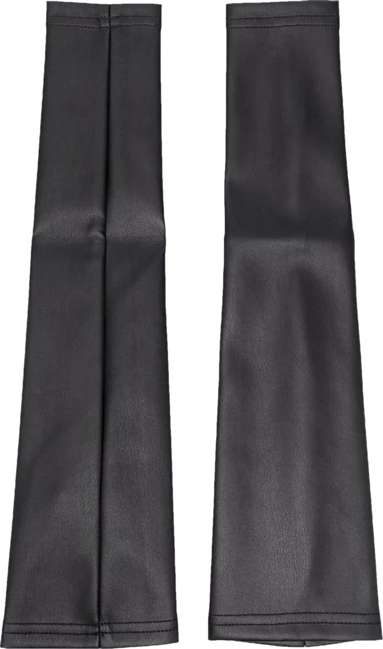MM6 Maison Margiela Grained Faux-Leather Sleeves 'Black'