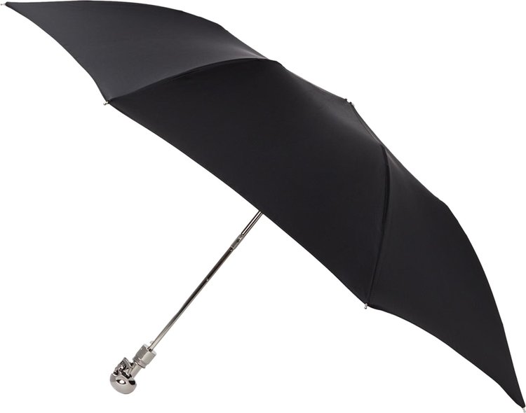 Alexander McQueen Skull Umbrella BlackSilver