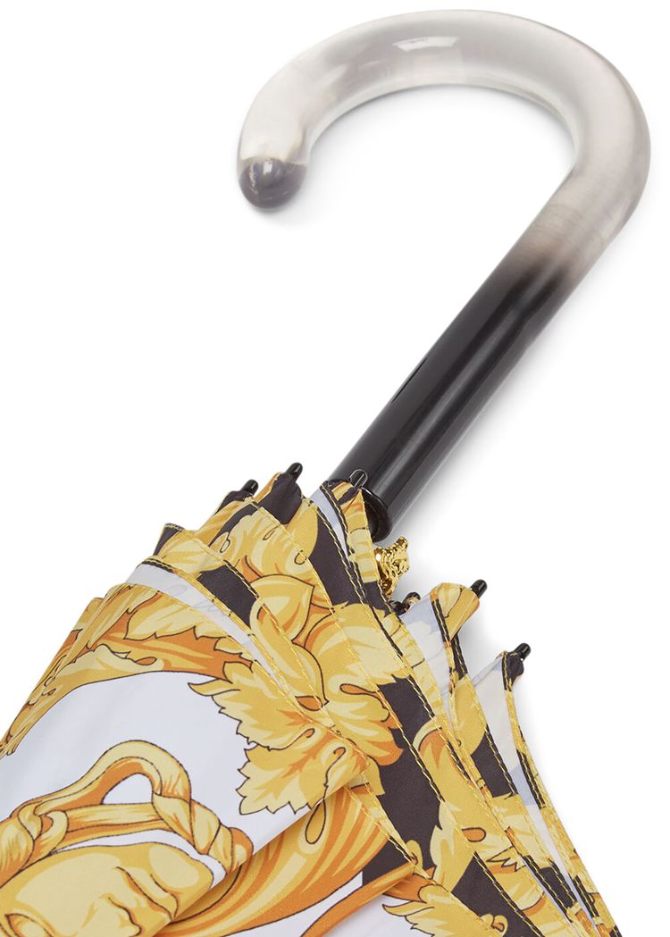 Versace Barocco Print Umbrella BlackWhiteGold