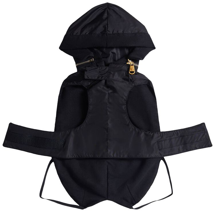 Versace Crete De Fleur Print Dog Rain Coat BlackGold