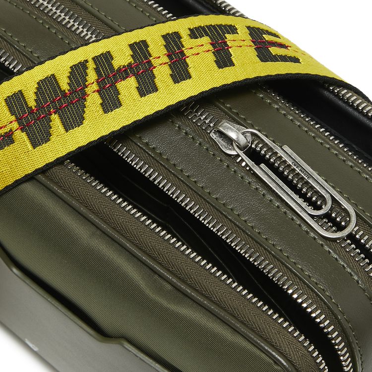 Off White Industrial Nylon Crossbody GreenMulticolor