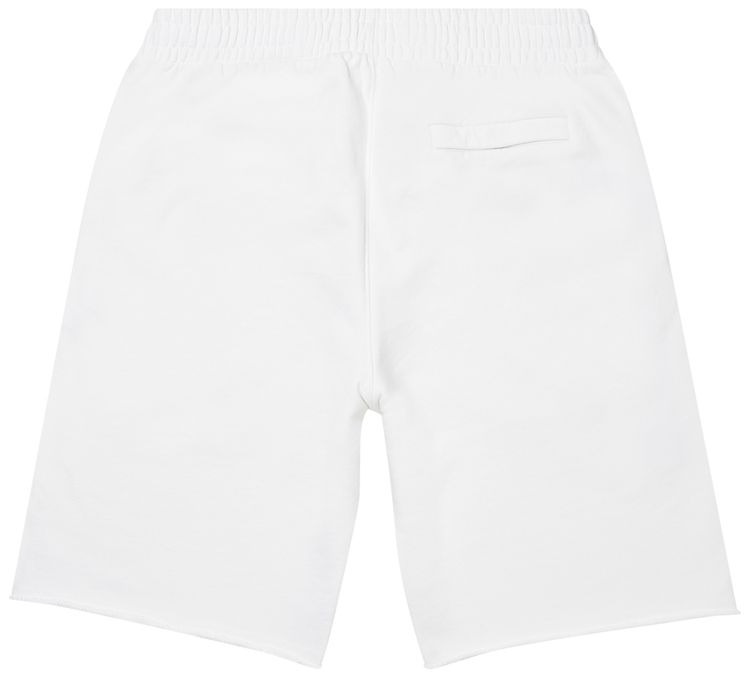 Off White Logo Sweatshorts White