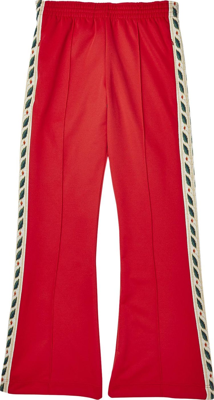 Casablanca Men's Laurel Flared Track Pants In Red