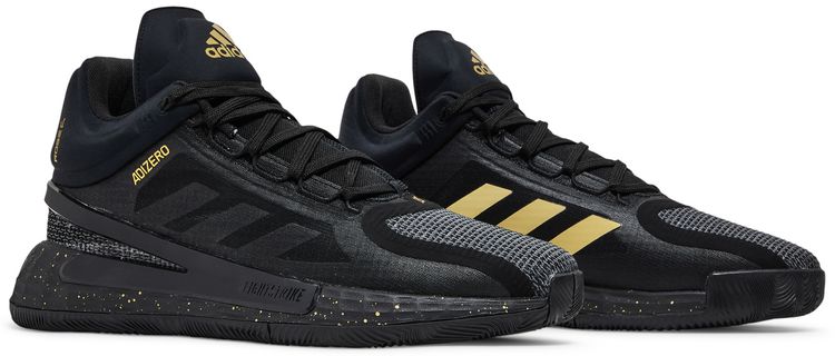 Adidas D Rose 11 Black Gold Metallic