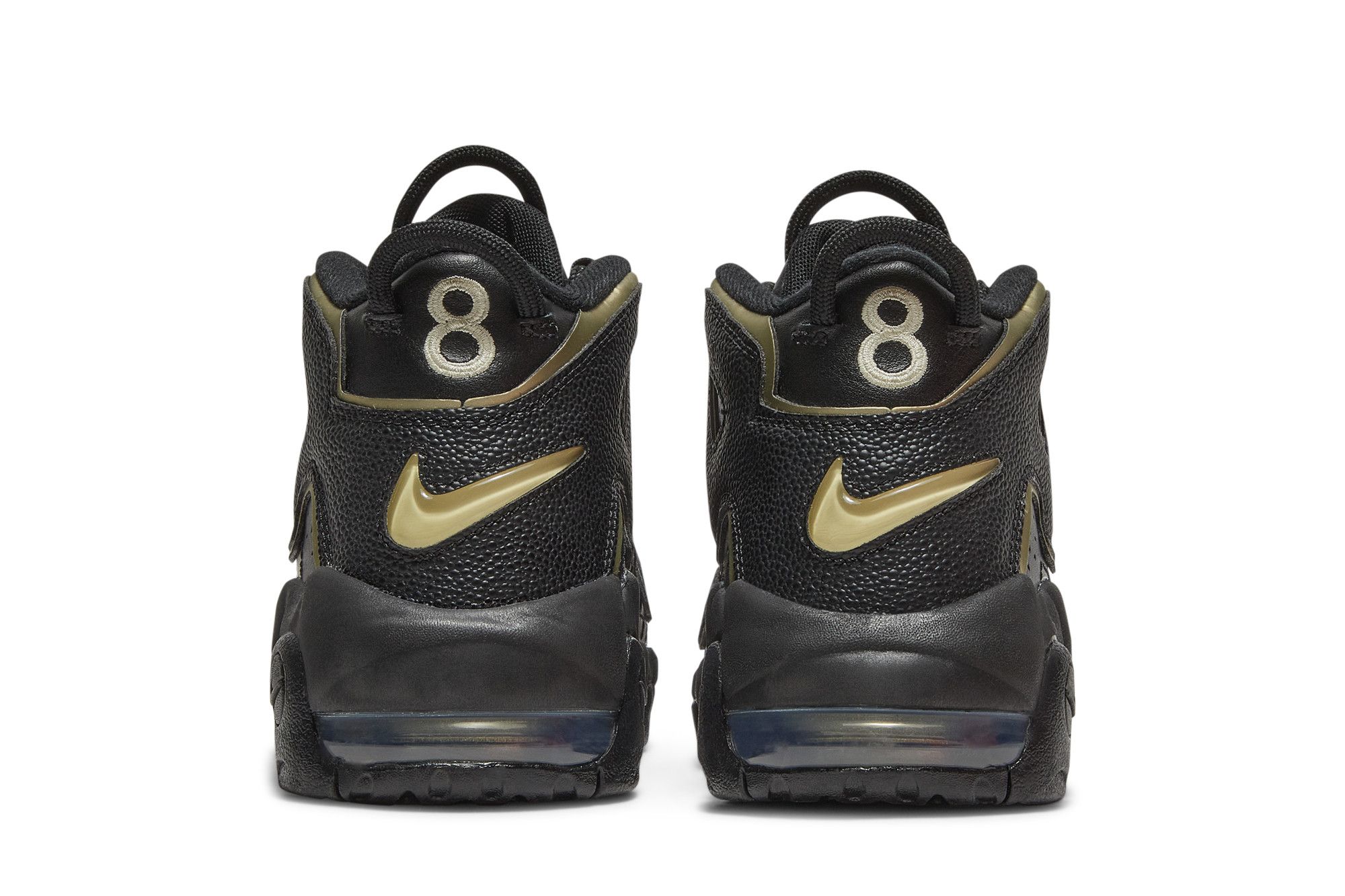 Nike Air More Uptempo GS Black Metallic Gold Star