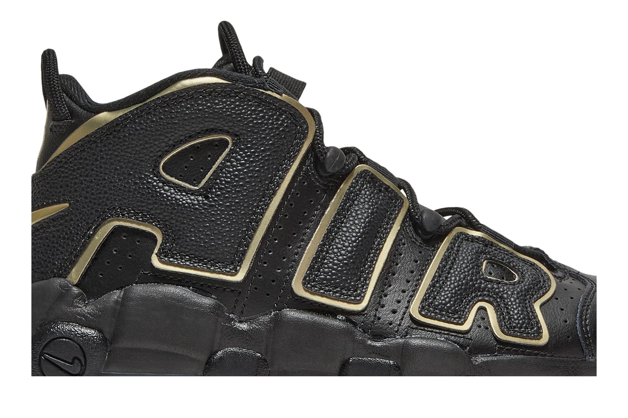 Buy Air More Uptempo GS Black Metallic Gold Star DD3038 001 GOAT