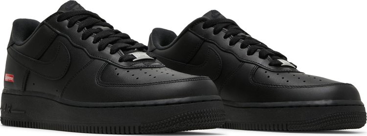 Supreme x Air Force 1 Low Box Logo   Black