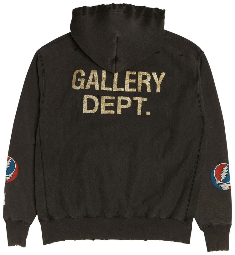Gallery Dept Grateful Dead Hoodie Black GOAT Exclusive
