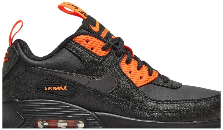 Nike Air Max 90 SE GS Black Total Orange