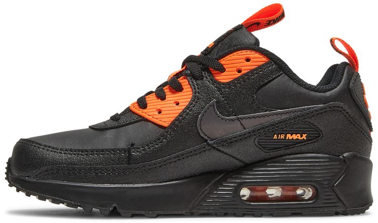 Nike Air Max 90 SE GS Black Total Orange