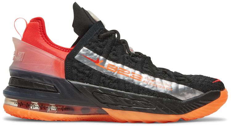 Nike LeBron 18 GS Black Crimson Volt