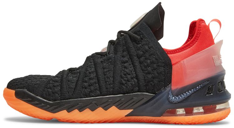 Nike LeBron 18 GS Black Crimson Volt