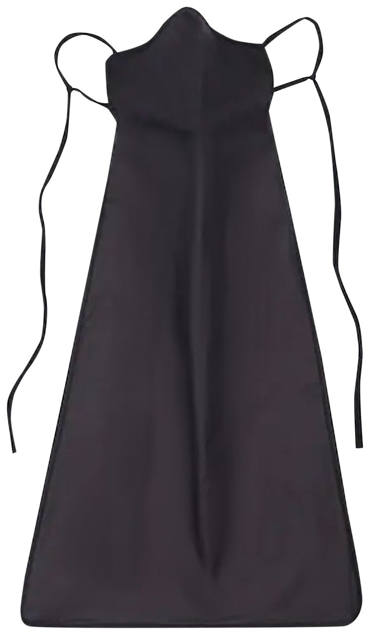 Rick Owens Silk Long Mask BlackWhite