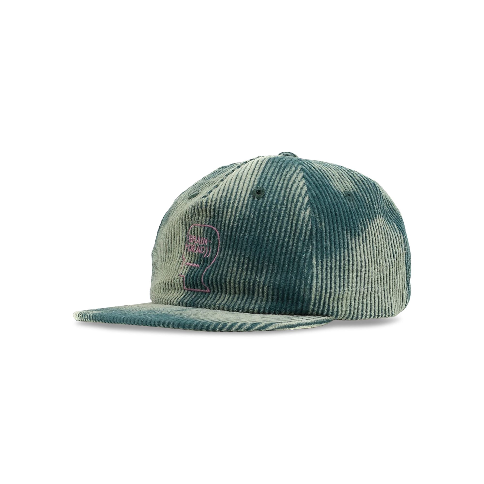 Buy Brain Dead Bleach Cord Logo Head 5 Panel Cap 'Mallard Green