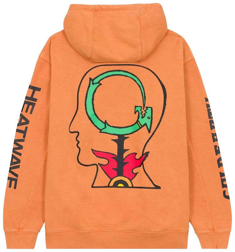 Brain Dead Heatwave Hooded Sweatshirt Orange