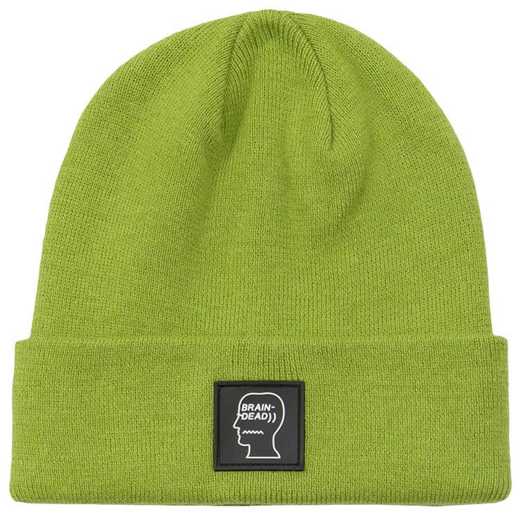 Brain Dead Logo Head Wool Beanie Apple