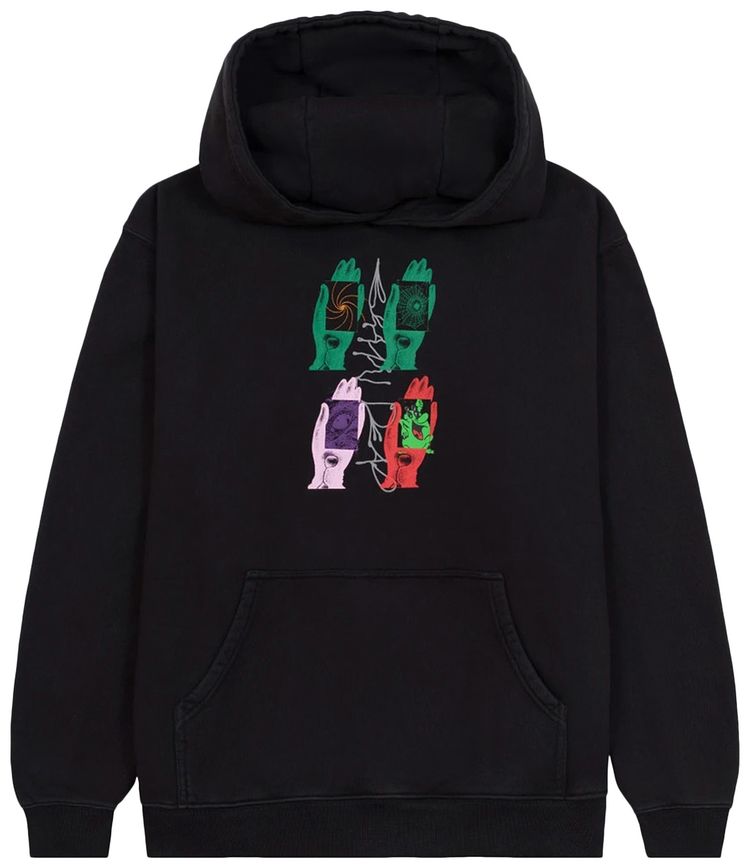 Brain Dead Throwing Hands Hooded Sweatshirt Black