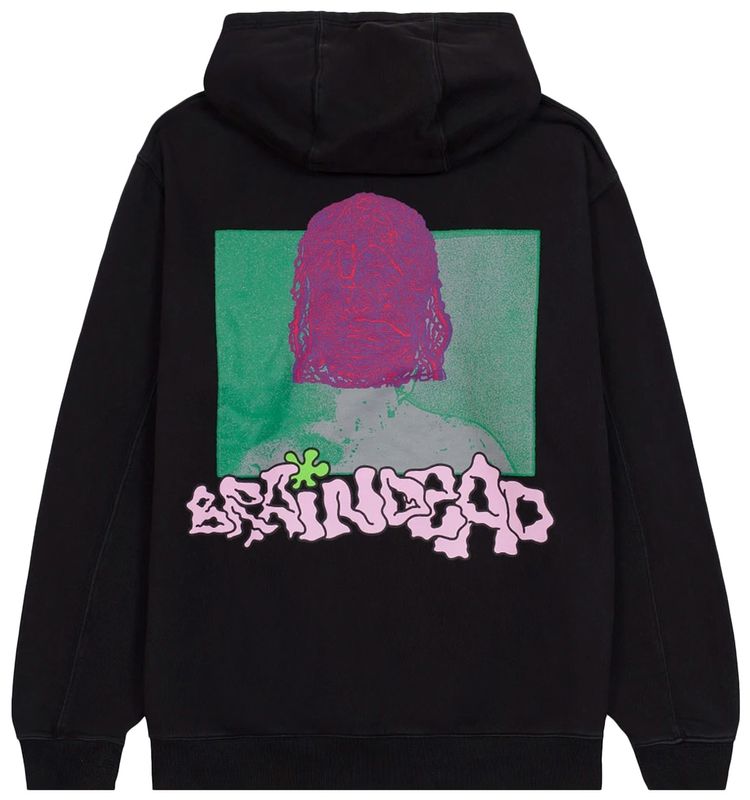 Brain Dead Throwing Hands Hooded Sweatshirt Black