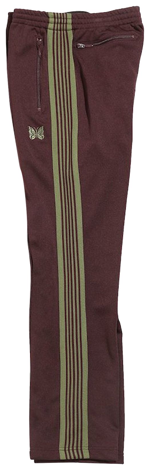 Needles Narrow Track Pant Maroon
