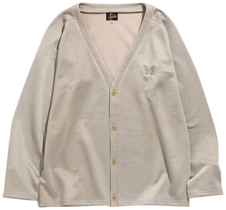 Needles V Neck Cardigan Beige