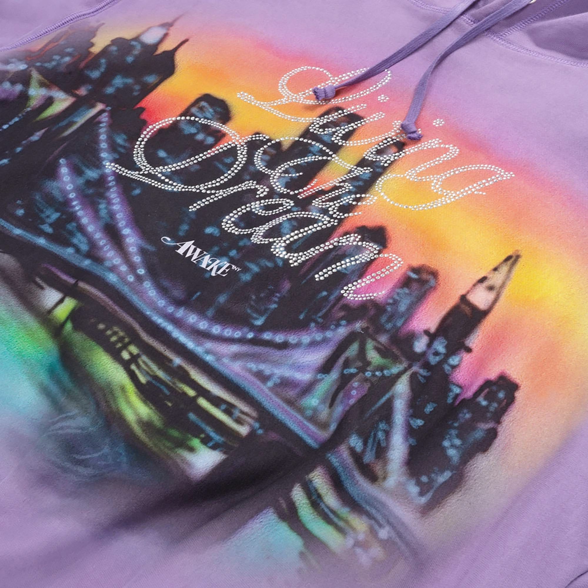 Buy Awake NY Living The Dream Hoodie 'Purple' - AWK FW21