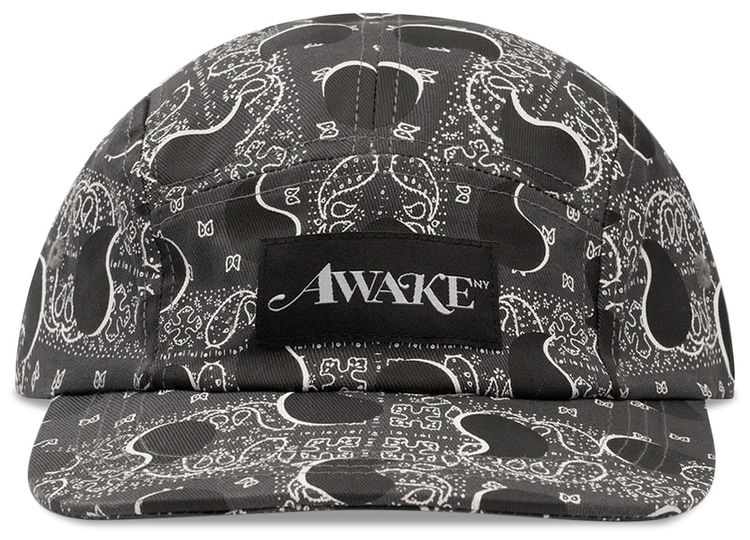Awake NY Big Paisley 5 Panel Cap Black