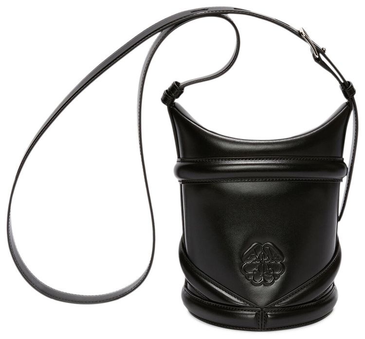 Alexander McQueen The Curve Shoulder Bag Black