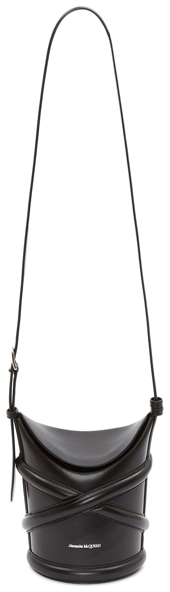 Alexander McQueen The Curve Shoulder Bag Black
