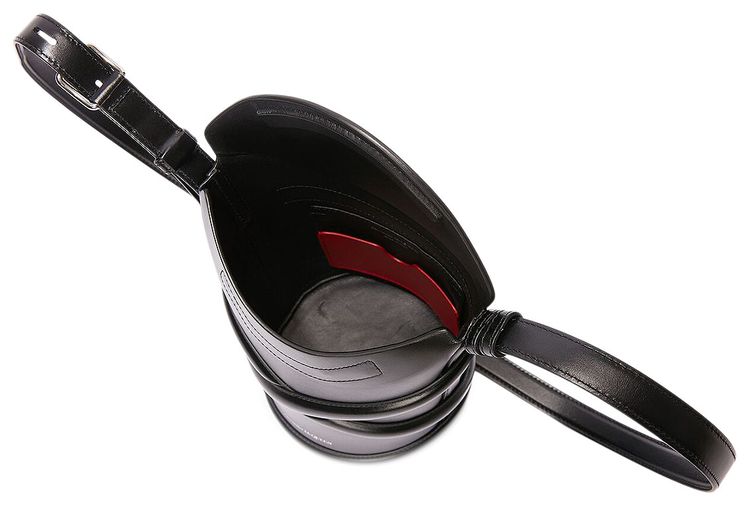 Alexander McQueen The Curve Shoulder Bag Black