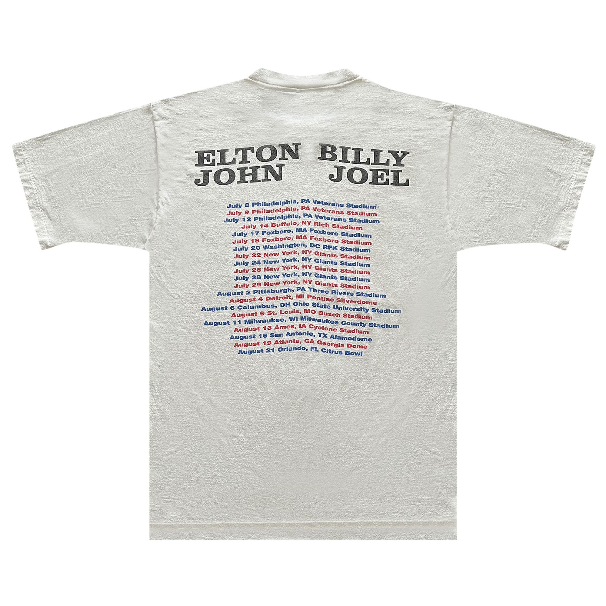 Buy Vintage Elton John x Billy Joel Tour Tee 'White' - 2903