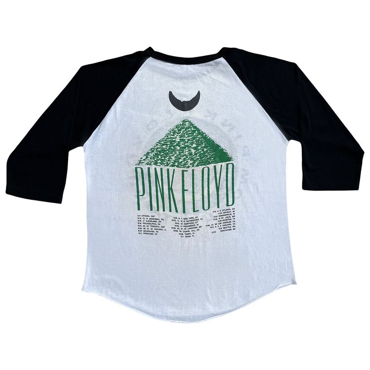 Vintage Pink Floyd World Tour Raglan Tee White