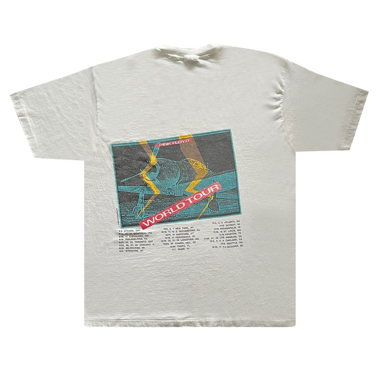 Vintage Pink Floyd World Tour Tee White