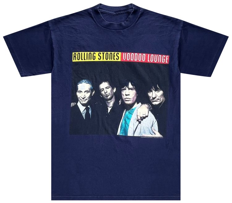 Vintage The Rolling Stones Voodoo Lounge Tee Blue