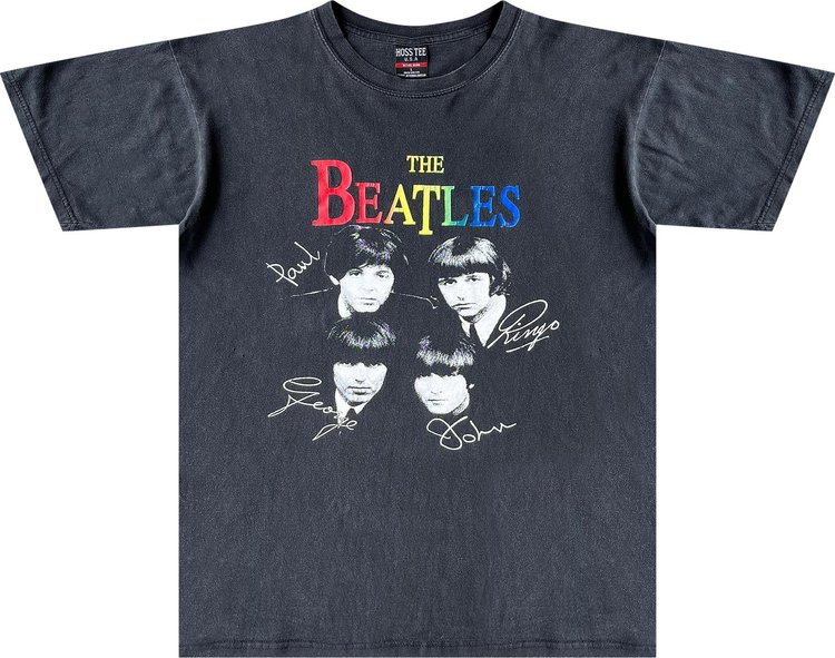 Vintage The Beatles Band Tee 'Black'