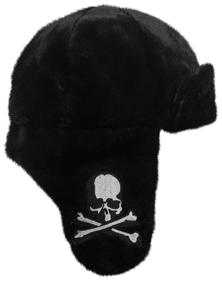Mastermind Faux Fur Aviator Hat Black