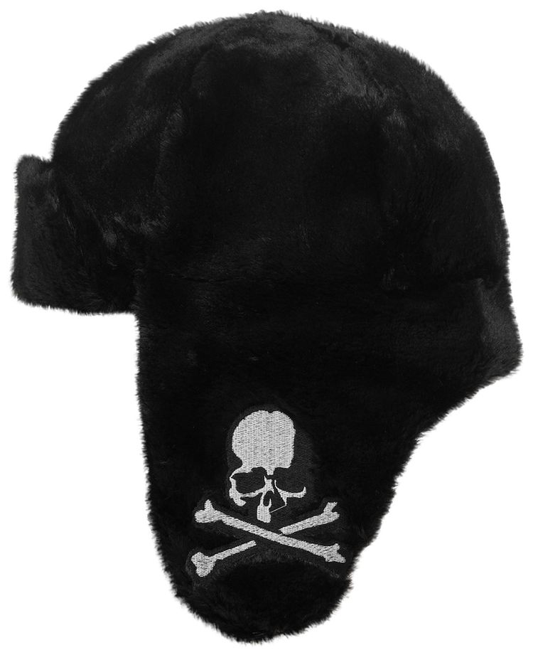Mastermind Faux Fur Aviator Hat Black