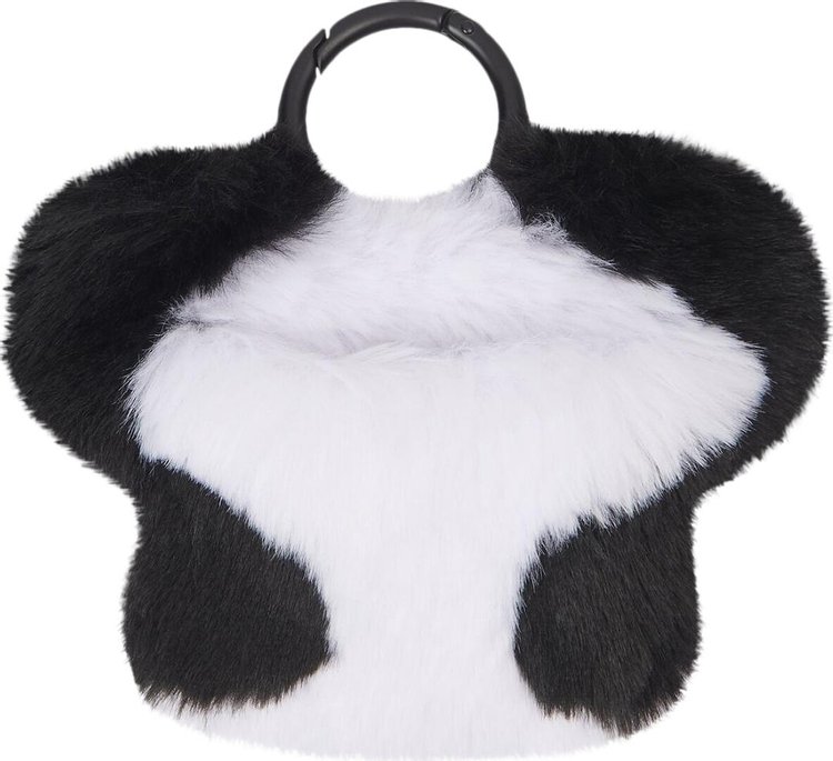 Balenciaga Fluffy Panda EarPods Holder With Strap 'Black/White'