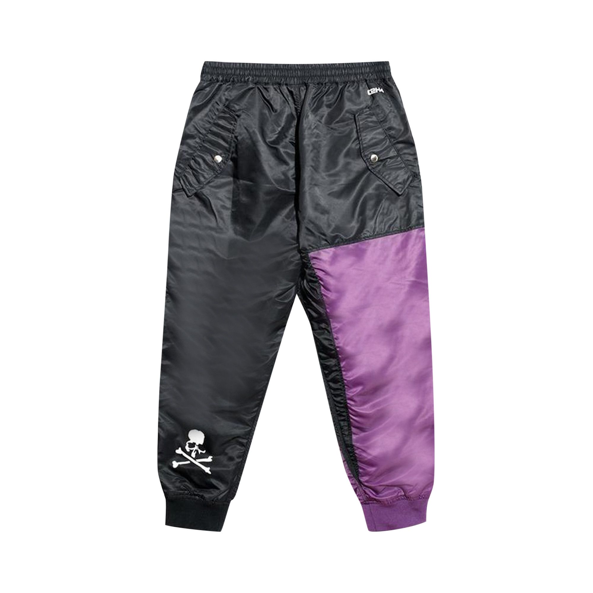 Buy C2H4 x Mastermind Japan x Alpha Industries Patchwork Sweatpants  'Black/Purple' - TB1043 9060 | GOAT
