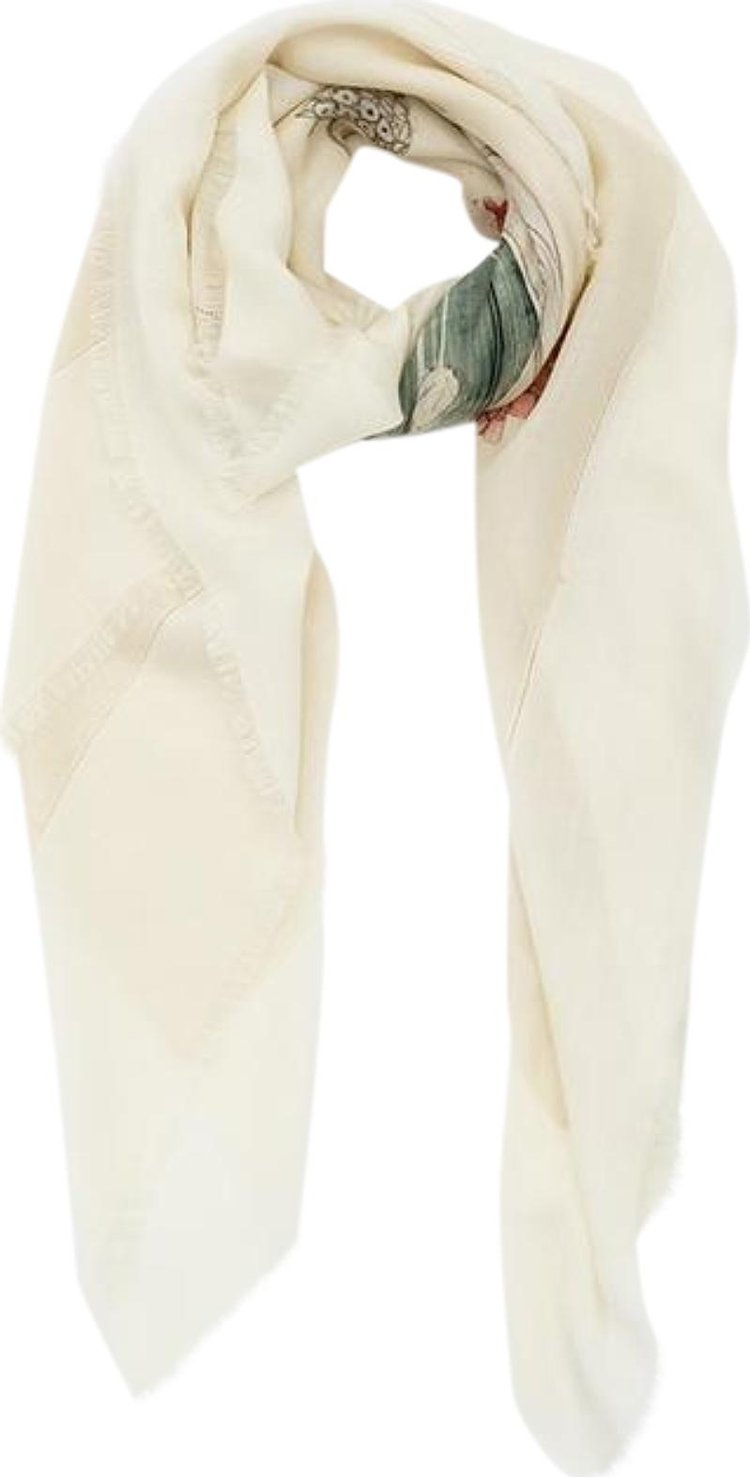 Loewe Botanical Scarf Beige